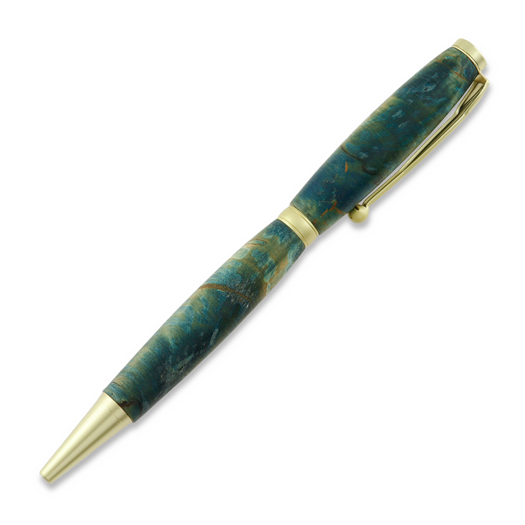 Puukkopuu Pencil, stained birch, blue