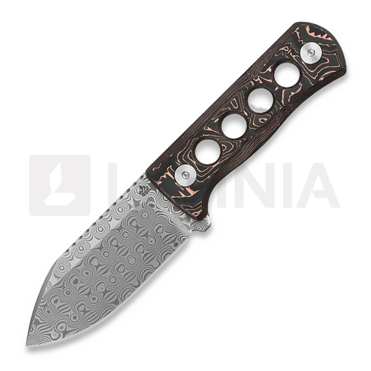 QSP Knife Canary Copper Foil Carbon Fiber nyakkés