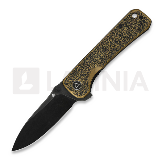 QSP Knife Hawk Black Brass fällkniv