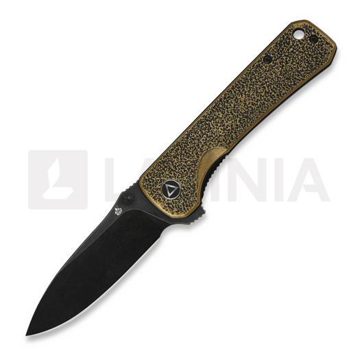 QSP Knife Hawk Black Brass foldekniv