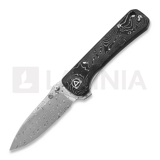 QSP Knife Hawk Damascus 접이식 나이프