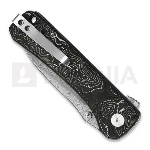 QSP Knife Hawk Damascus sulankstomas peilis
