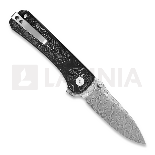 QSP Knife Hawk Damascus kääntöveitsi
