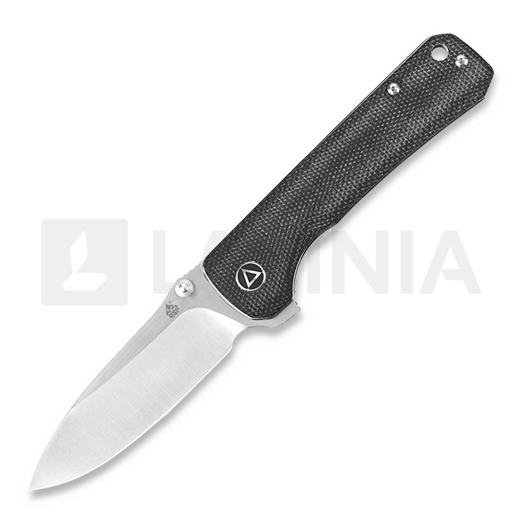 QSP Knife Hawk Linerlock Black Micarta kääntöveitsi