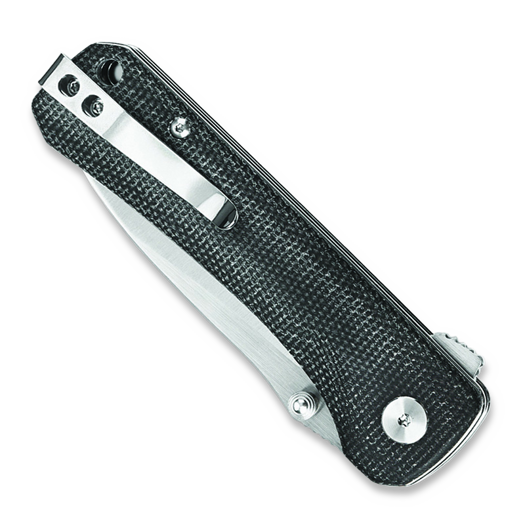 QSP Knife Hawk Linerlock Black Micarta folding knife