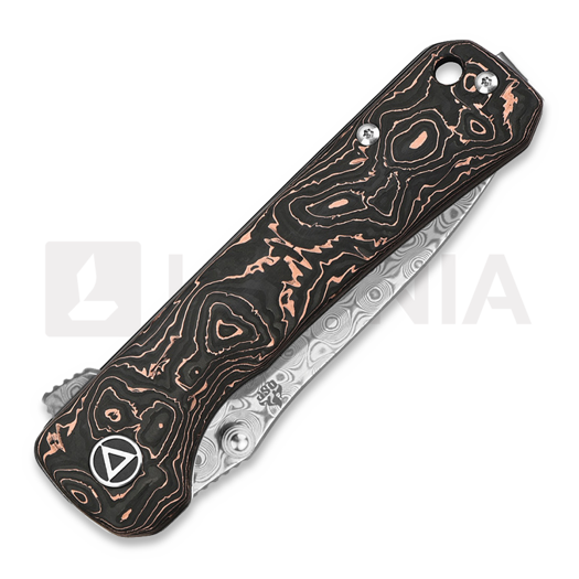 QSP Knife Hawk Linerlock Copper Foil CF kääntöveitsi