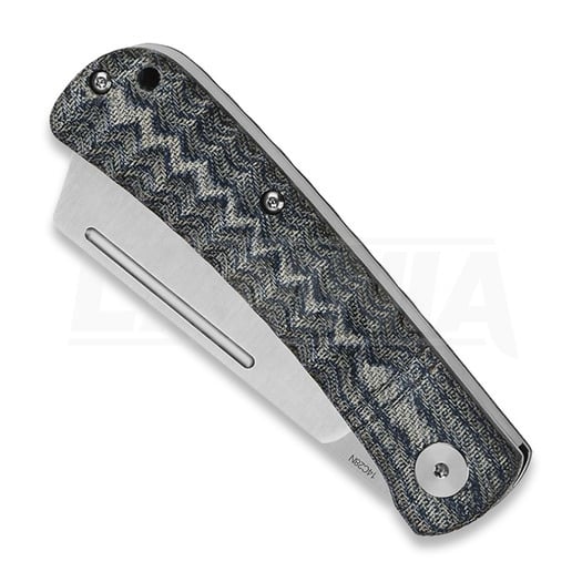 QSP Knife Hedgehog Slip Joint Denim Micarta folding knife