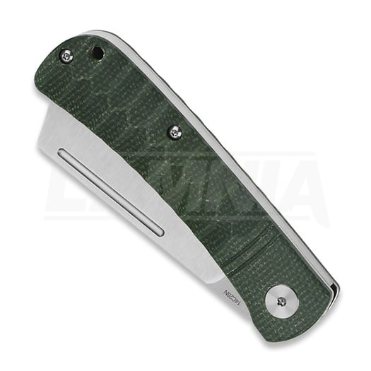 QSP Knife Hedgehog Slip Joint Green Micarta folding knife