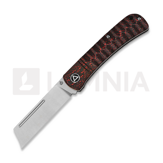 QSP Knife Hedgehog Slip Joint Red CF kääntöveitsi