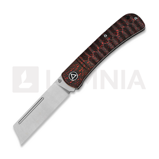 QSP Knife Hedgehog Slip Joint Red CF Taschenmesser