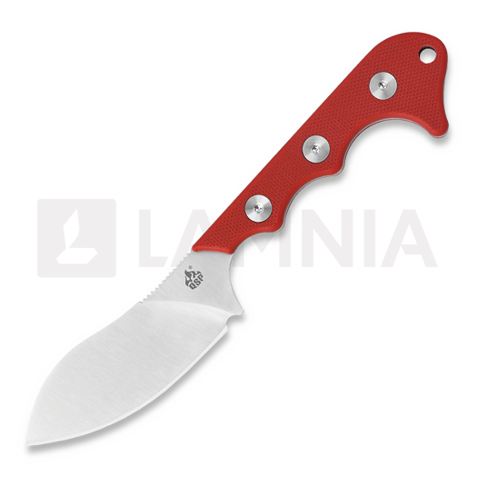 Couteau de cou QSP Knife Neckmuk Neck Knife, rouge