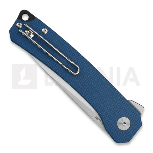 QSP Knife Osprey Linerlock Blue Micarta folding knife