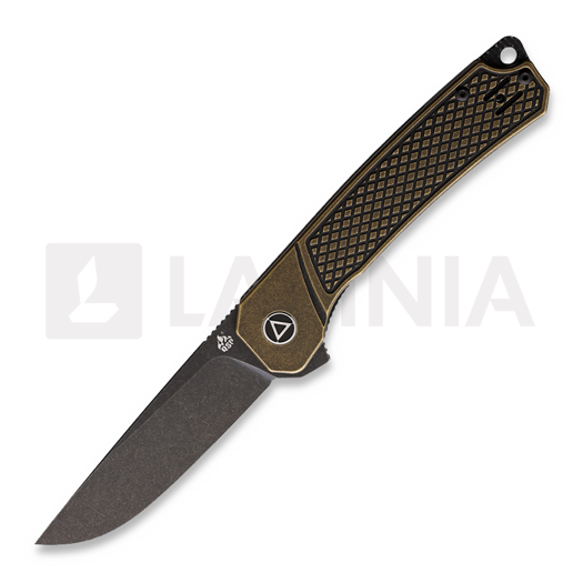 QSP Knife Osprey Linerlock Brass Black סכין מתקפלת
