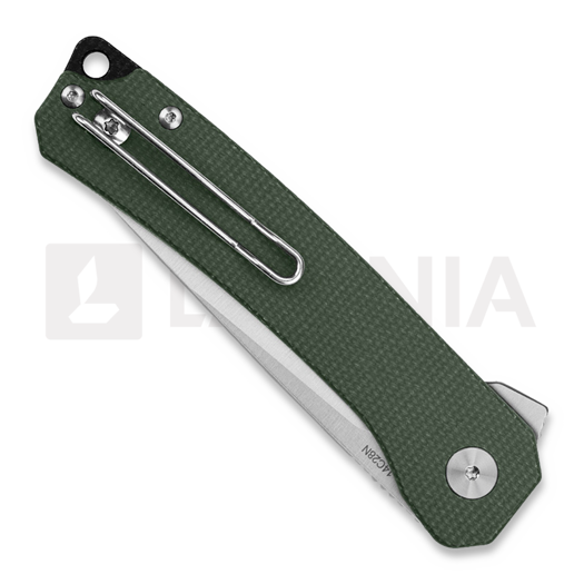 QSP Knife Osprey Linerlock Green Micarta kääntöveitsi
