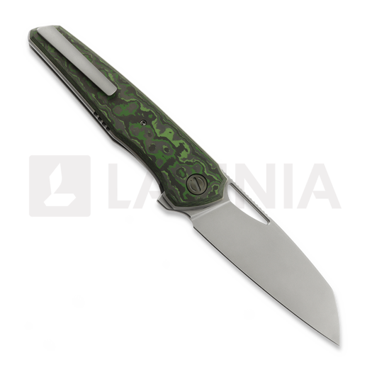 R&H Knives Tasca 2 Gen2 Wharncliffe - Beadblast - FatCarbon, green