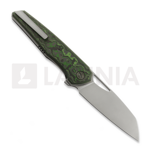 R&H Knives Tasca 2 Gen2 Wharncliffe - Beadblast - FatCarbon, green