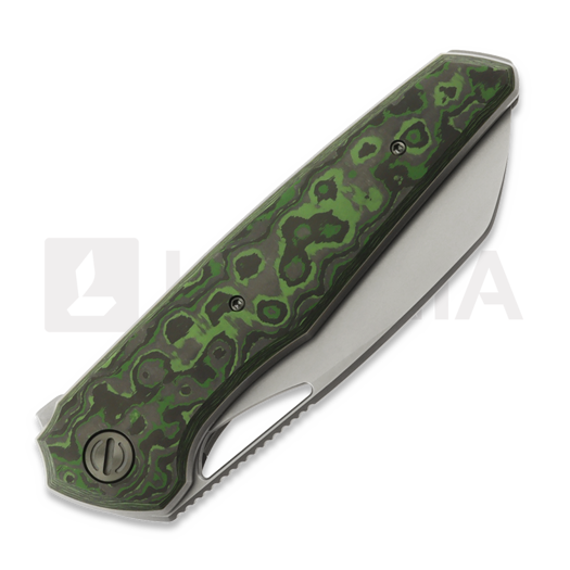 R&H Knives Tasca 2 Gen2 Wharncliffe - Beadblast - FatCarbon, green