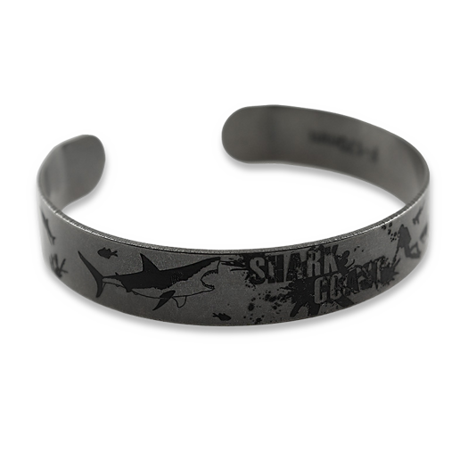 RaidOps Titanium Armband 1mm, Shark Coast