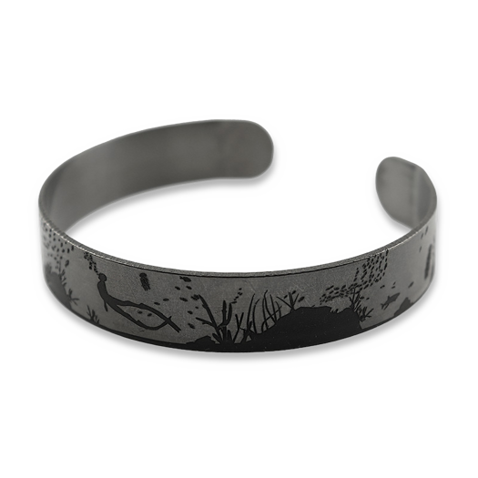 RaidOps Titanium Armband 1mm, Tropical Sea