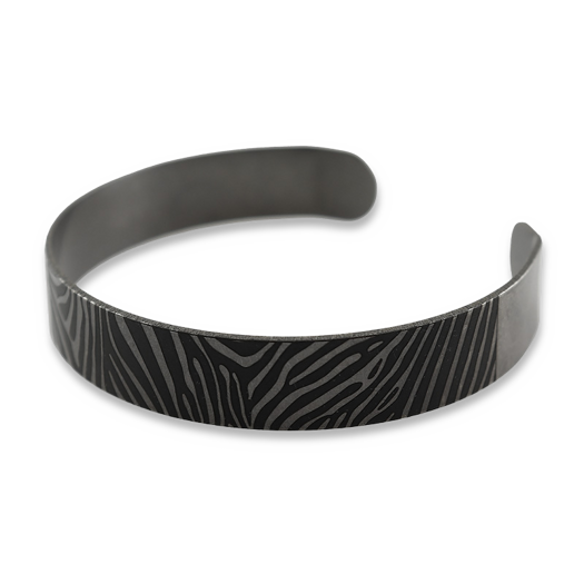 RaidOps Titanium Armband 1mm, Wild Zebra