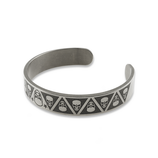 RaidOps Titanium Armband 2mm, Skulls