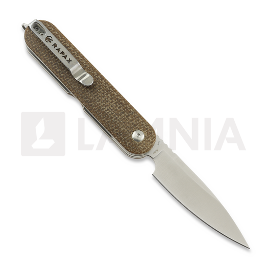 Rapax Kiki - Satin - Micarta folding knife, brown