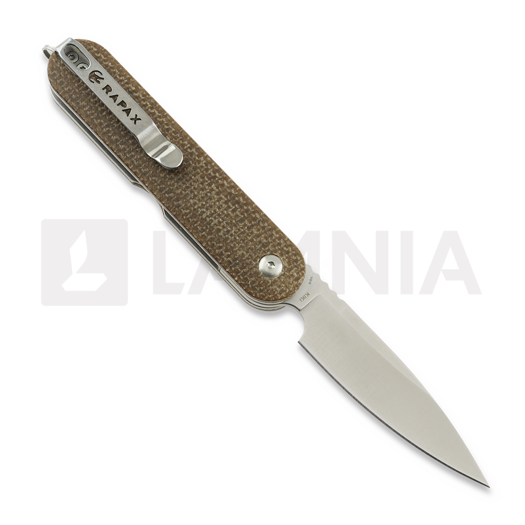 Rapax Kiki - Satin - Micarta folding knife, brown