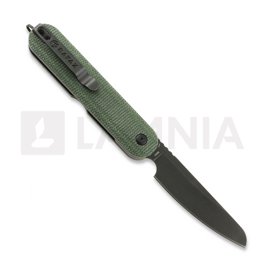 Rapax Mimi - Blackwash - Micarta kääntöveitsi, vihreä