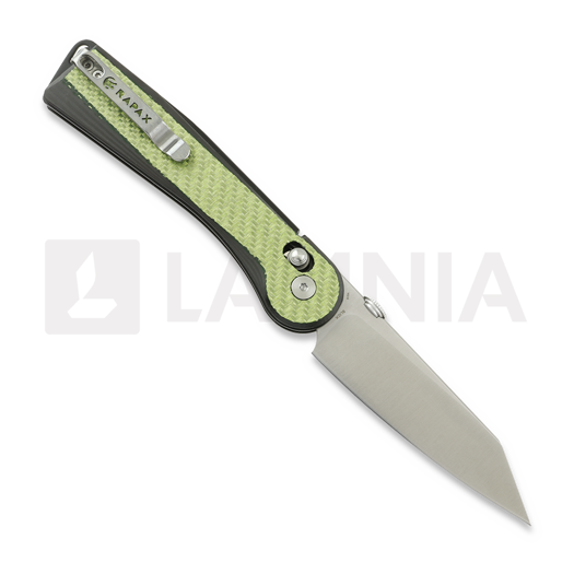 Rapax Slick - Satin - Carbon Fiber folding knife, green