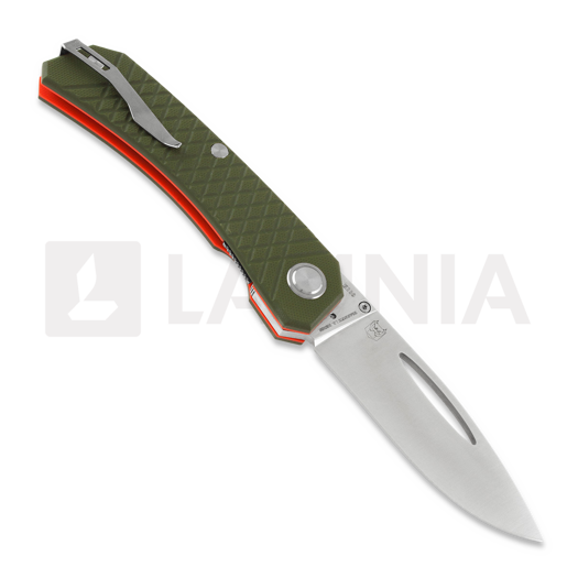 RealSteel Akuma foldekniv, olivengr&oslash;nn 9112