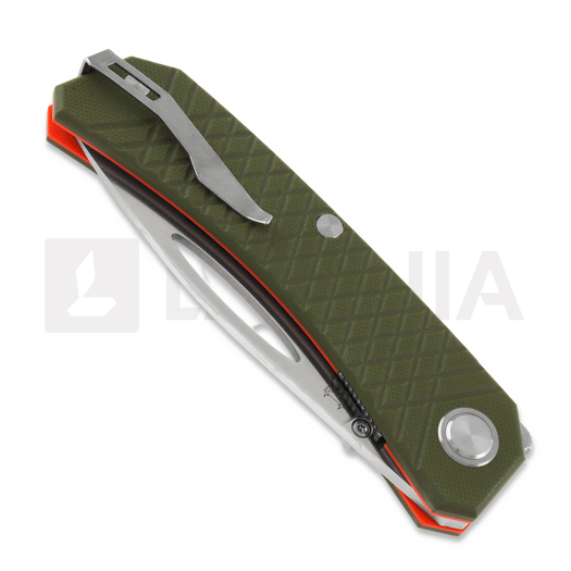 RealSteel Akuma foldekniv, olivengr&oslash;nn 9112