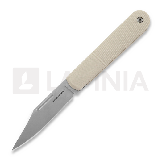RealSteel Barlow RB-5 Clip Point, Ivory G-10 8022I