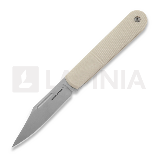 RealSteel Barlow RB-5 Clip Point, Ivory G-10 8022I