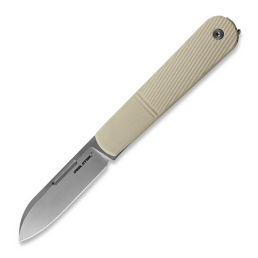 RealSteel Barlow RB-5 Drop Point, Ivory G-10 8021I