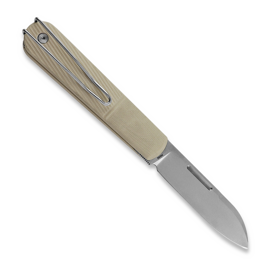 RealSteel Barlow RB-5 Drop Point, Ivory G-10 8021I