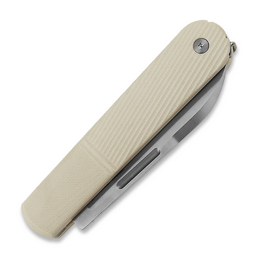 RealSteel Barlow RB-5 Drop Point, Ivory G-10 8021I