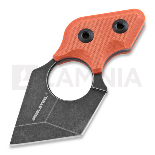 RealSteel Black Cat Blackwash kniv, orange 3123