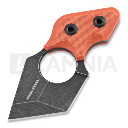RealSteel Black Cat Blackwash kniv, orange 3123