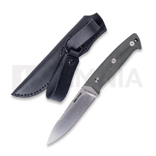 มีด RealSteel Black Thorn Green Micarta Satin with titanium bolster 3621GM