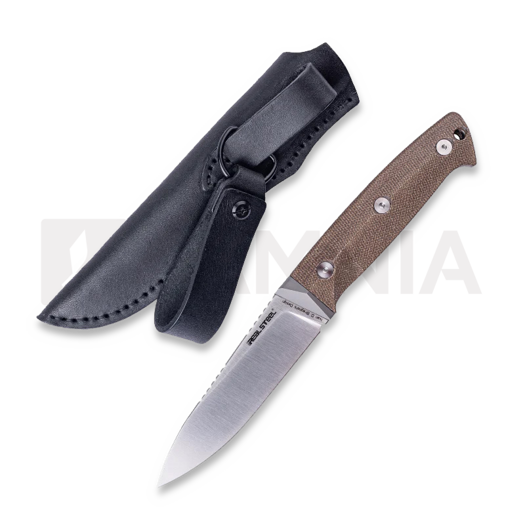 RealSteel Black Thorn Natural Micarta Satin with titanium bolster ナイフ 3621NM