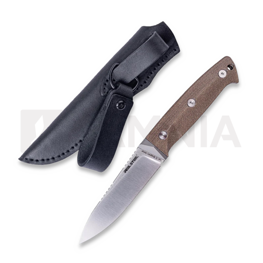 RealSteel Black Thorn Natural Micarta Satin with titanium bolster veitsi 3621NM