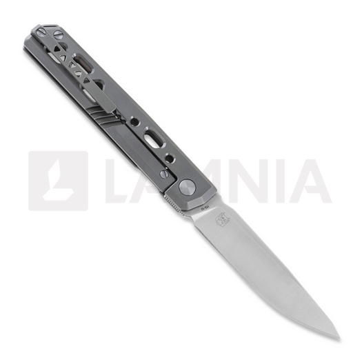 RealSteel Bruns Titanium 折叠刀, beadblast 7661