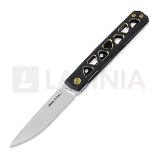 Skladací nôž RealSteel Bruns Titanium, black/gold 7661G