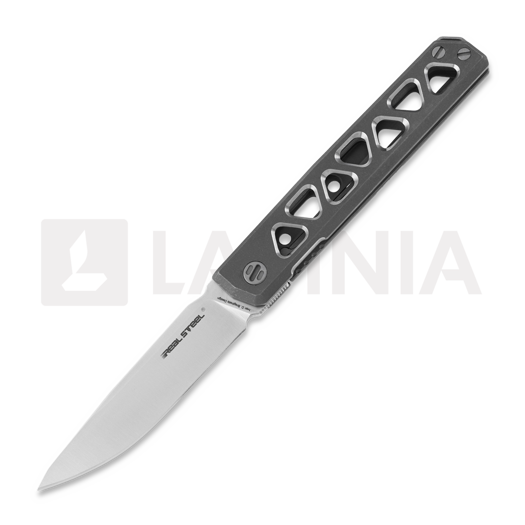 RealSteel Bruns Titanium fällkniv, stonewash 7661S