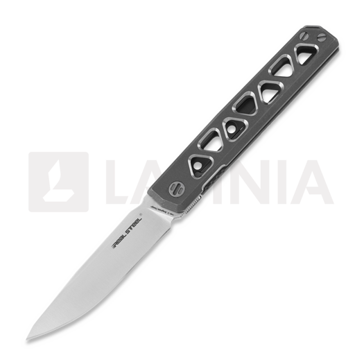 Nóż składany RealSteel Bruns Titanium, stonewash 7661S