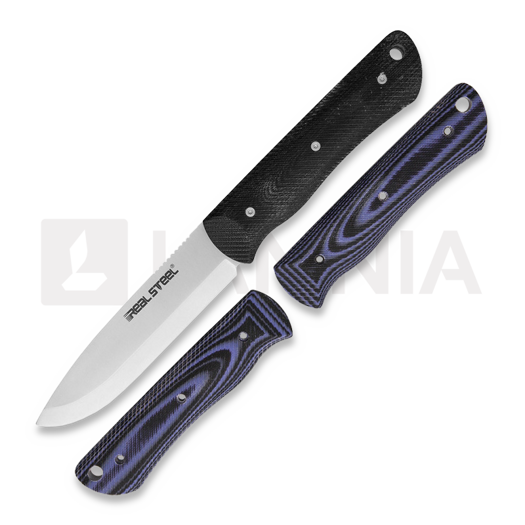 RealSteel Bushcraft individual + G10 black/blue scales bushcraft peilis 3715