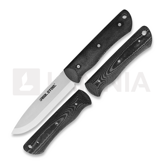 RealSteel Bushcraft individual + G10 black/white scales kés 3713
