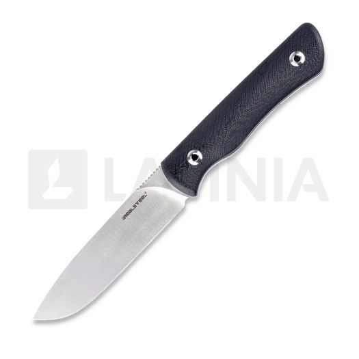 RealSteel Bushcraft Plus II Full Flat Messer, Black G-10, Satin 3721F