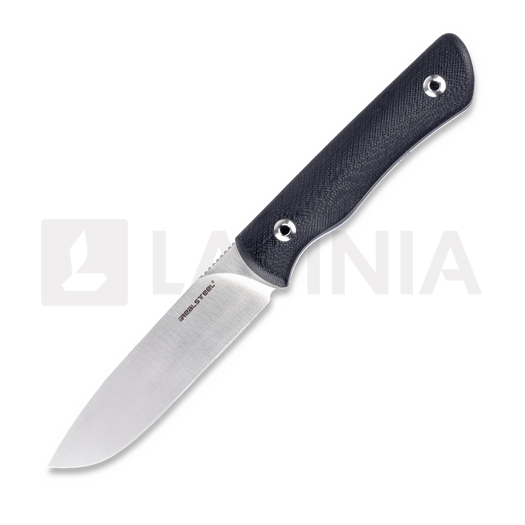 RealSteel Bushcraft Plus II Full Flat 칼, Black G-10, Satin 3721F
