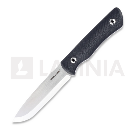 Nazis RealSteel Bushcraft Plus II Scandi, Black G-10, Satin 3721S